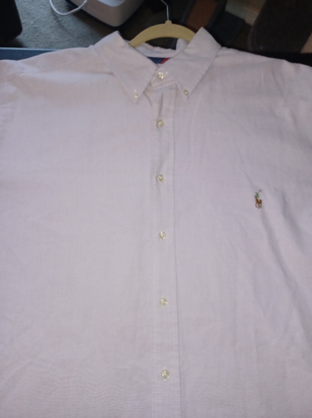 Ralph Lauren Button Down Shirt Big And Tall Mans Size 2XLT Light Pink 2XT